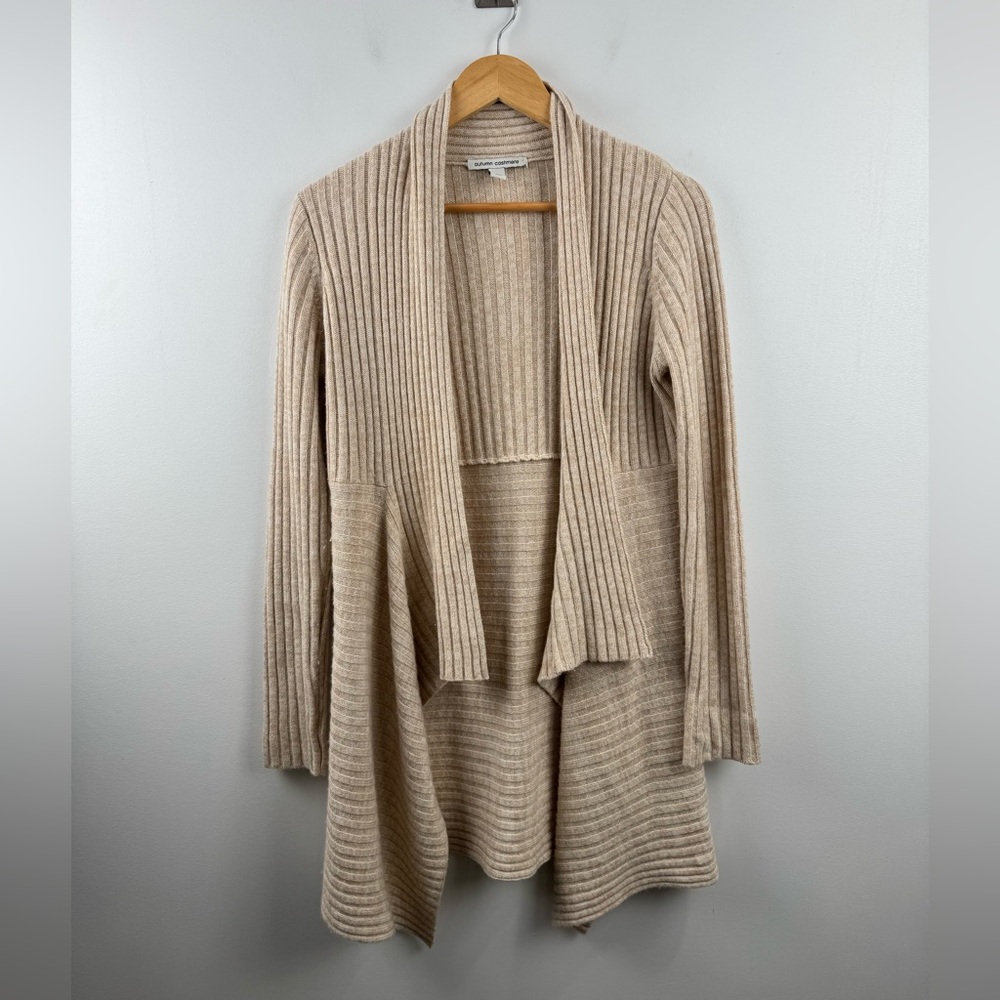 Autumn Cashmere Women Open Front Cashmere Knit Cardigan Sweater Size Small